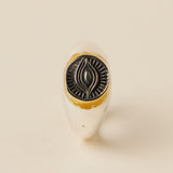 Bague Homme avec Œil Maléfique en Argent 925 | Protection - Biloria