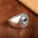 Bague Homme Mauvais Œil Argent 925 – Protection et Style - Biloria