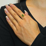 Bague Jade Vert Apaisante Bijou Ajustable Sérénité - Biloria