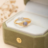 Bague Labradorite Ajustable, Protection et Intuition - Biloria