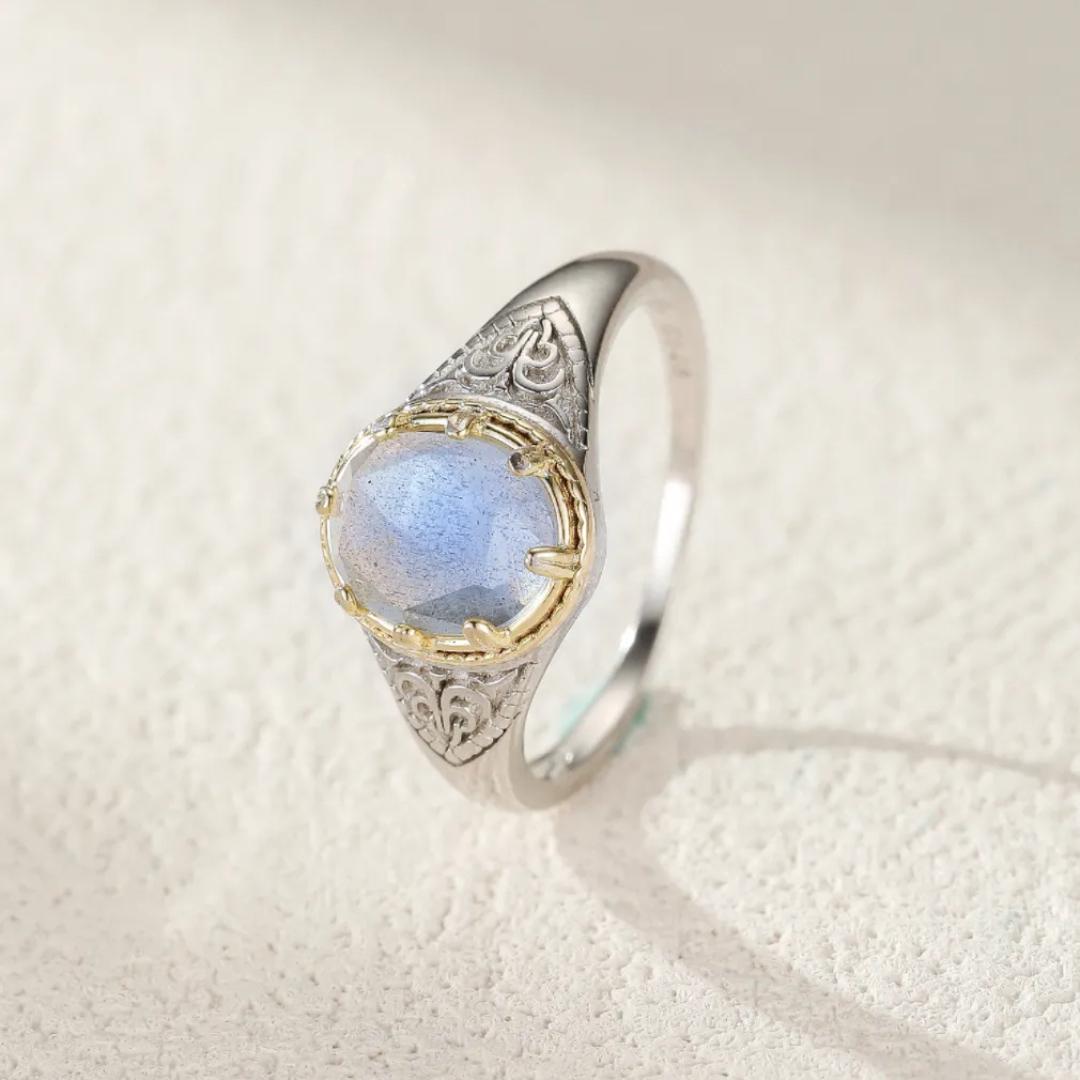 Bague Labradorite Argent 925 – Intuition et Protection Celtique - Biloria