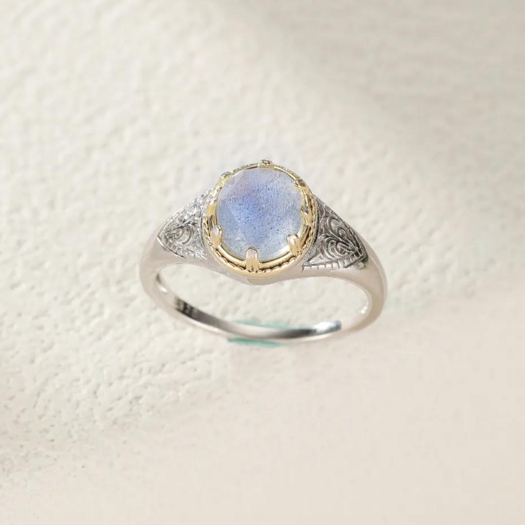 Bague Labradorite Argent 925 – Intuition et Protection Celtique - Biloria