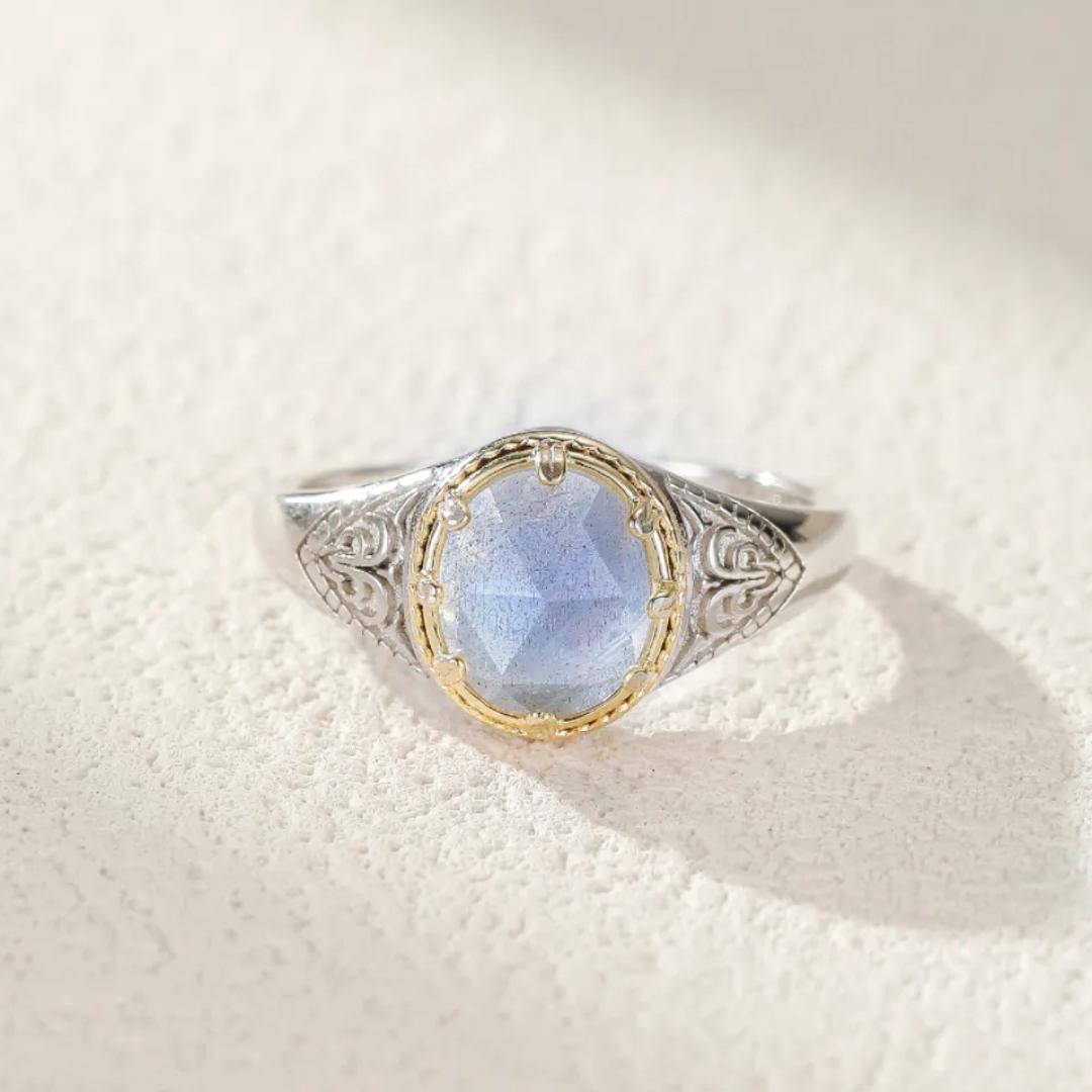 Bague Labradorite Argent 925 – Intuition et Protection Celtique - Biloria