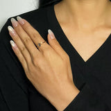 Bague Labradorite Perle Argent Plaqué Or 10K Ajustable - Biloria