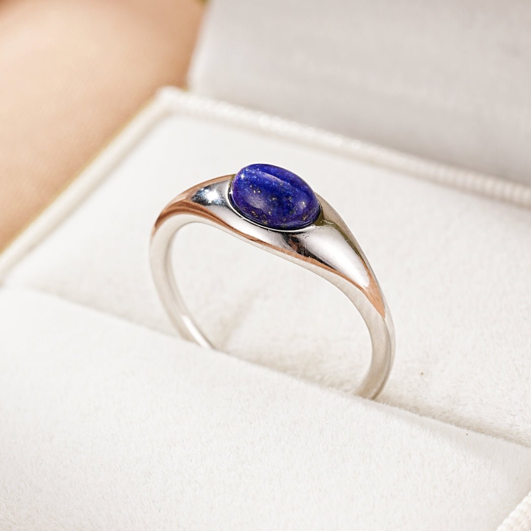 Bague Lapis Lazuli – Pierre de Sagesse, Argent 925 - Biloria