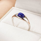 Bague Lapis Lazuli – Pierre de Sagesse, Argent 925 - Biloria