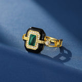 Bague Malachite Onyx Confiance Déco Bureau Tendance - Biloria