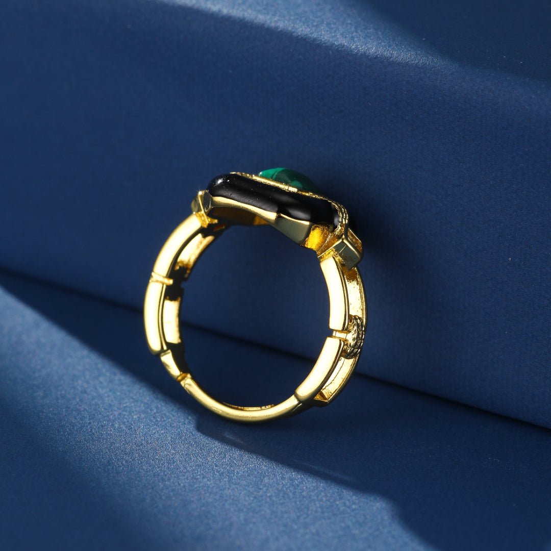 Bague Malachite Onyx Confiance Déco Bureau Tendance - Biloria