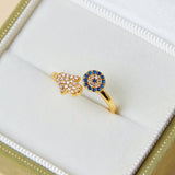 Bague Mauvais Œil Argent – Protection et Style - Biloria