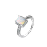 Bague Opale Zircon Argent 925 – Bijou Feng Shui - Biloria