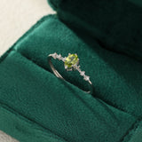 Bague Péridot Argent 925 – Bijou Porte-Bonheur Renouveau - Biloria