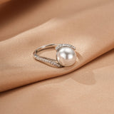 Bague Perle de Culture Argent 925 Taille Ajustable - Biloria