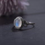 Bague Pierre de Lune Ajustable – Porte-Bonheur Lunaire - Biloria