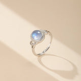 Bague Pierre de Lune Ajustable – Porte-Bonheur Lunaire - Biloria