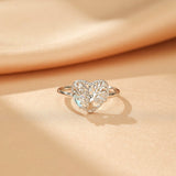 Bague Pierre de Lune Arbre de Vie ajustable Argent 925 - Biloria