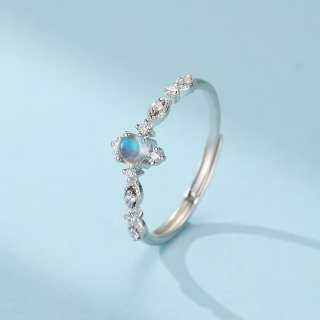 Bague Pierre de Lune Argent 925 – Bijou Intuition Féminin - Biloria