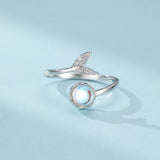 Bague Pierre de Lune Argent 925 Taille Ajustable - Biloria