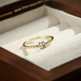 Bague Pierre de Lune Argent Plaqué Or – Bijou Équilibrant - Biloria