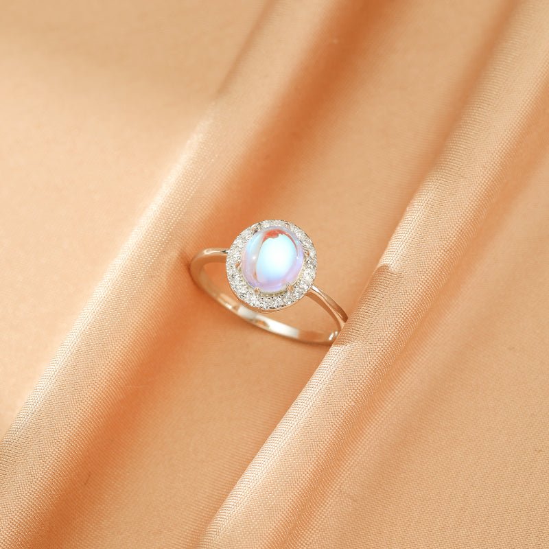 Bague Pierre de Lune Argent S925 Cadeau Féminin - Biloria