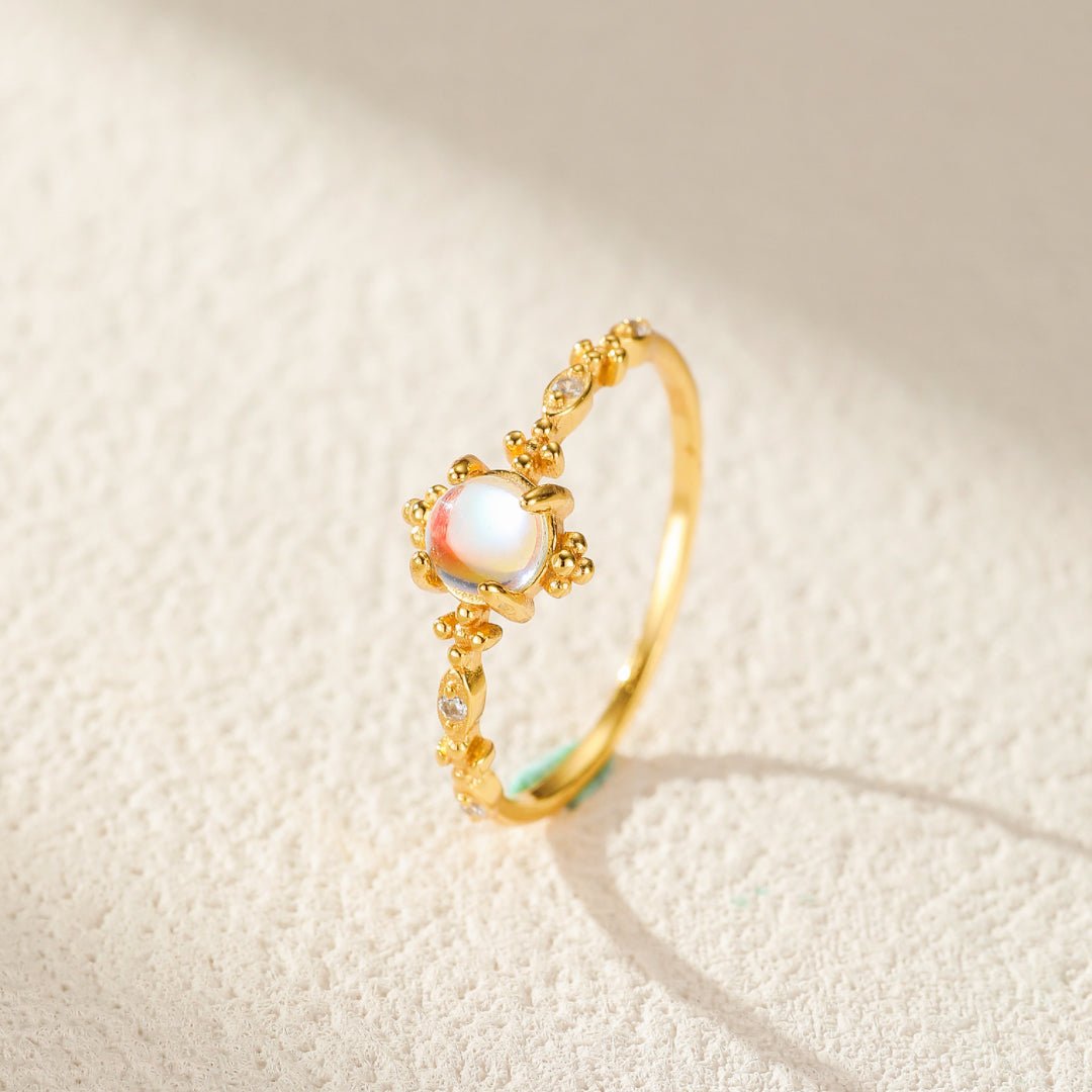 Bague Pierre de Lune en Argent ou Or - Bien-être Spirituel - Biloria