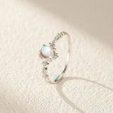 Bague Pierre de Lune en Argent ou Or - Bien-être Spirituel - Biloria