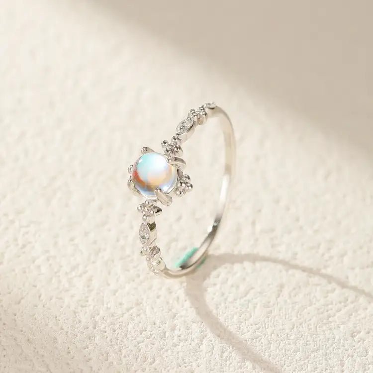 Bague Pierre de Lune en Argent ou Or - Bien-être Spirituel - Biloria