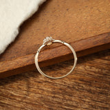 Bague Pierre de Lune en Argent Plaqué Or pour Intuition et Élégance - Biloria