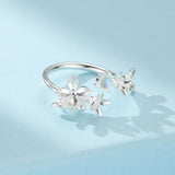 Bague Pierre de Lune Halo Divin pour Bureau - Argent - Biloria