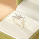 Bague Ruban Étoilé Enfant Argent – Bijou Ajustable Zircon - Biloria