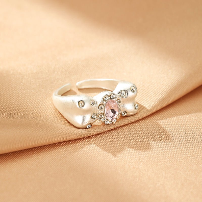 Bague Ruban Étoilé Enfant Argent – Bijou Ajustable Zircon - Biloria
