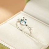Bague Topaze Univers Enchanté en Argent S925 - Biloria