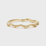 Bague Trio Aigue Marine Perle Zircon Sérénité - Biloria