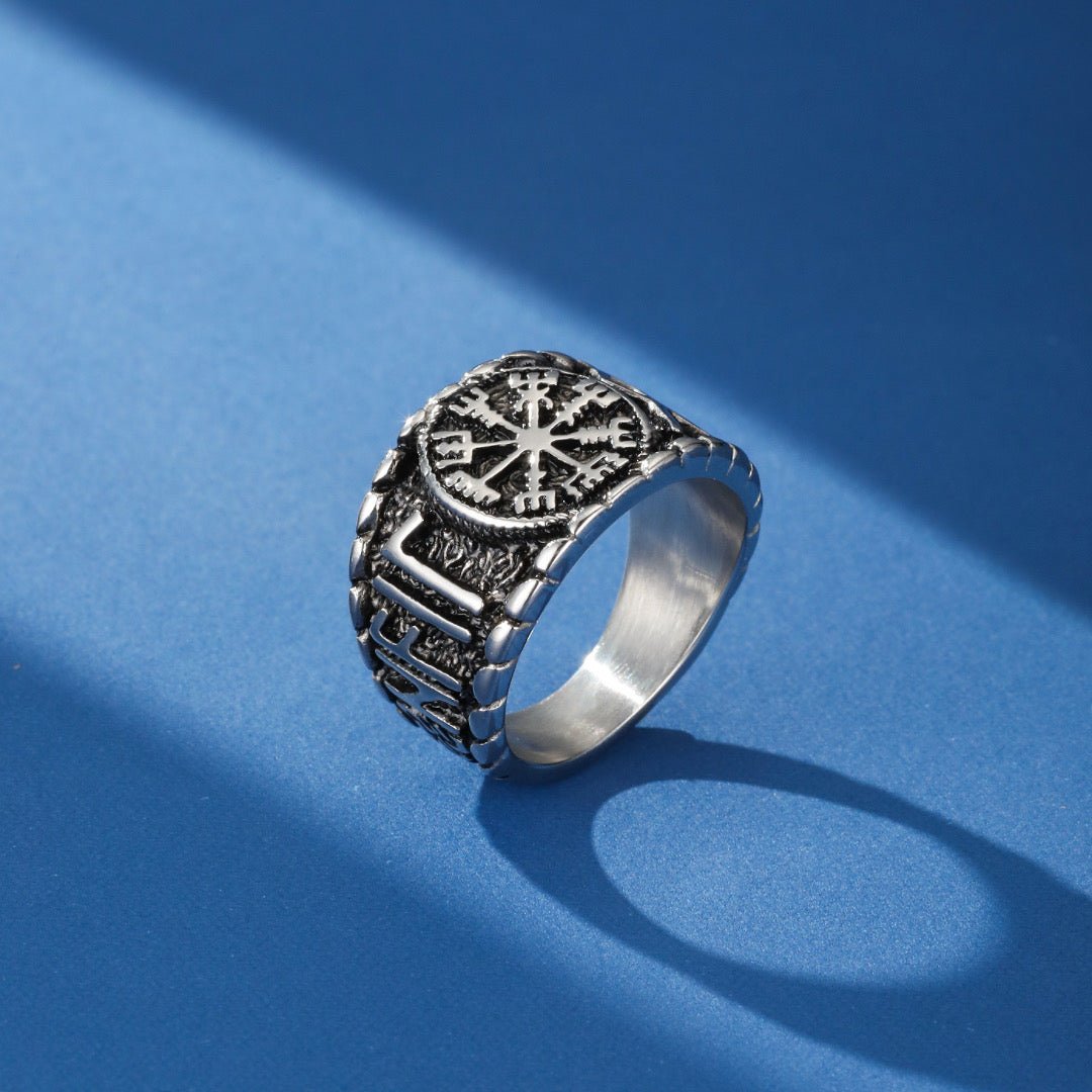 Bague Vegvisir Viking – Guide et Protection Nordique - Biloria