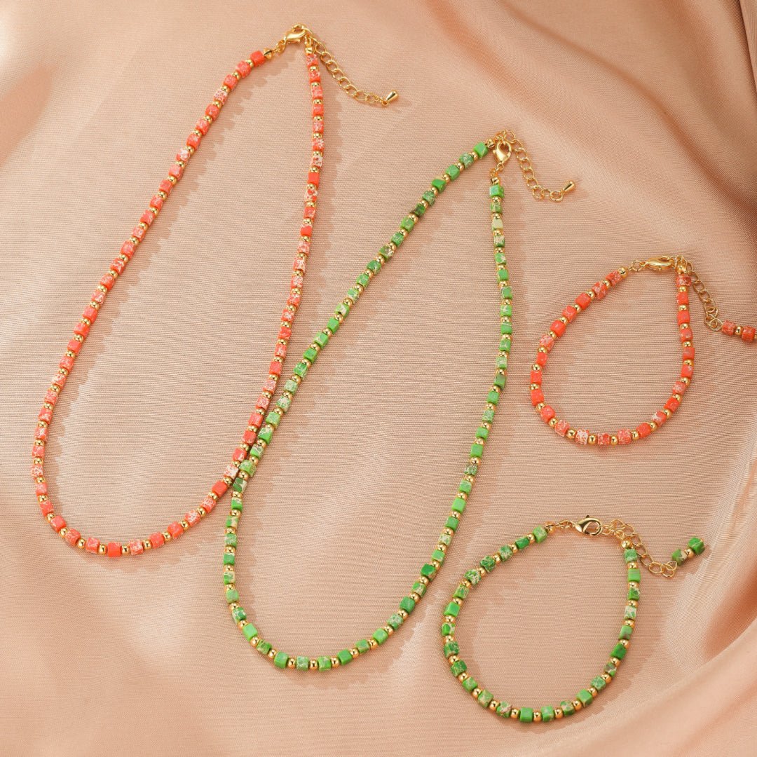 Bijou Jaspe Rouge et Vert - Ancre et Harmonie - Biloria