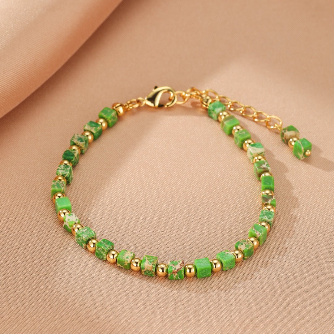 Bijou Jaspe Rouge et Vert - Ancre et Harmonie - Biloria