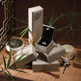 Boîte Cadeau Lotus en Lin Gris pour Bijoux - Biloria