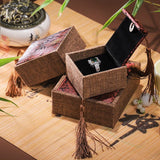 Boîte Cadeau Rouge en Lin pour Bijoux - 4 Tailles - Biloria