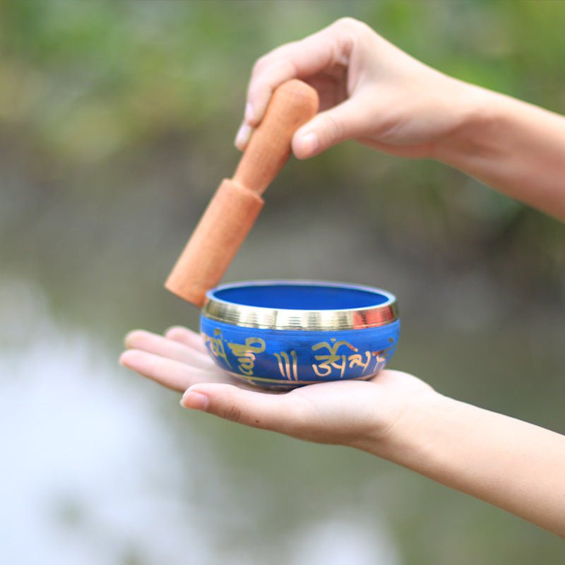 Bol Chantant Tibétain avec Mantras pour Méditation et Guérison - Biloria