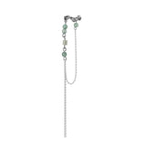 Boucle d'Oreille Aventurine et Bambou en Argent 925 – Sérénité - Biloria