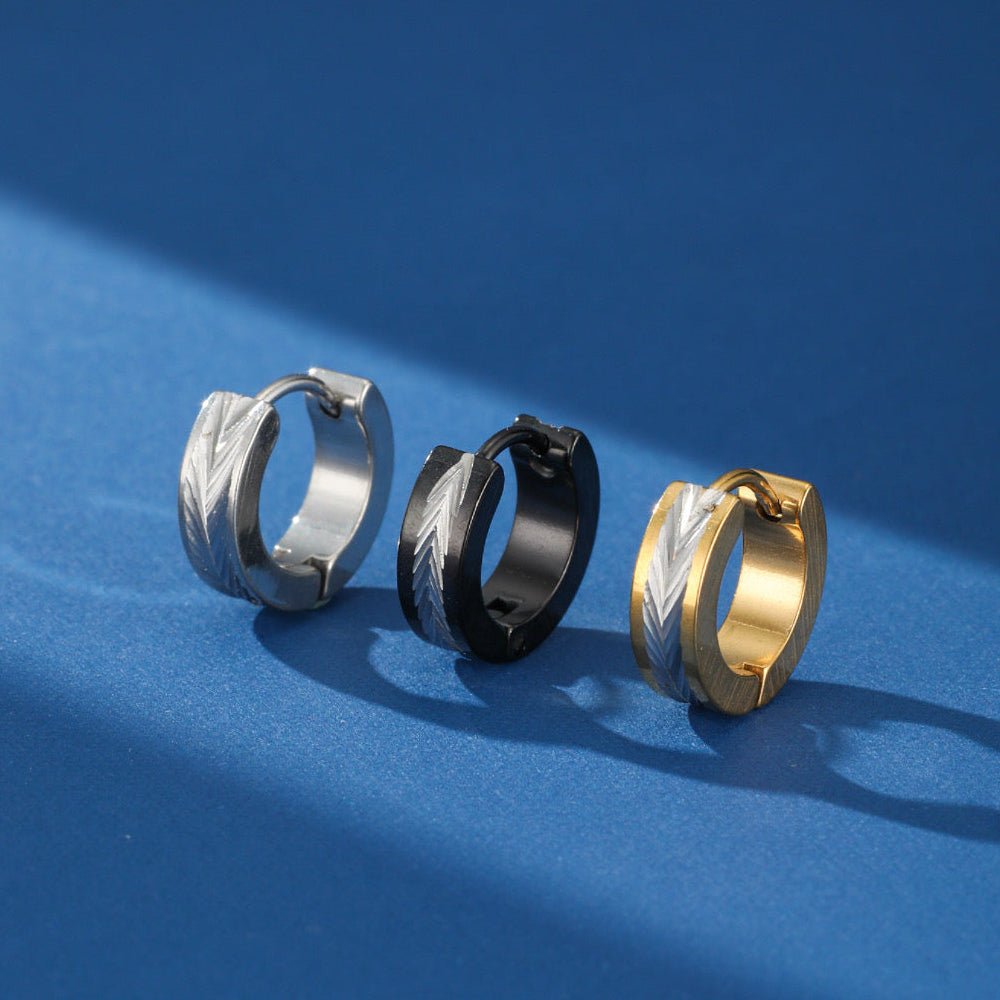 Boucle d'Oreille Homme Acier Inoxydable - Biloria