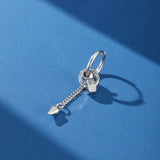 Boucle d'Oreille Homme Acier - Style Underground - Biloria