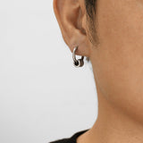 Boucle d'Oreille Homme Anneau Viking Totem - Biloria