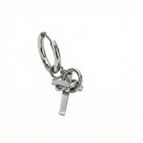 Boucle d'Oreille Homme Croix Lien Éternel Acier Inoxydable - Biloria