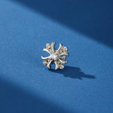 Boucle d'Oreille Homme Croix Magnétique Acier Inoxydable - Biloria