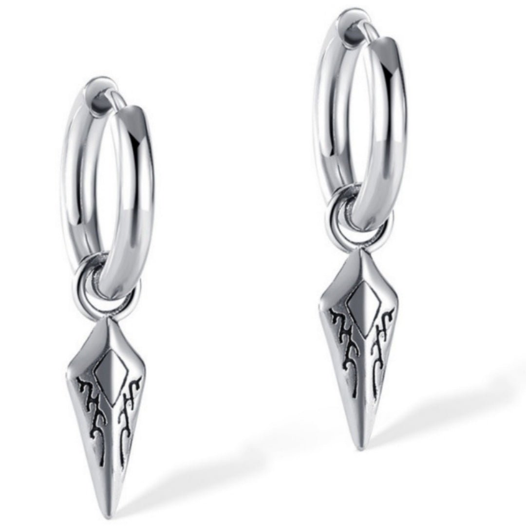 Boucle d'Oreille Homme Flèche Viking Acier 316L - Biloria