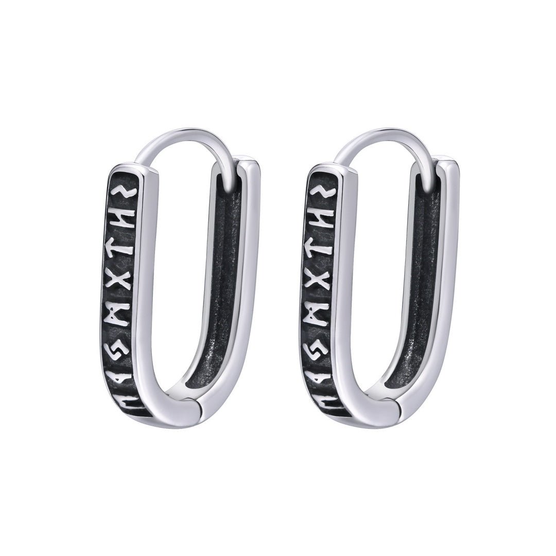 Boucle d'Oreille Viking Rune – Talisman d'Intuition - Biloria