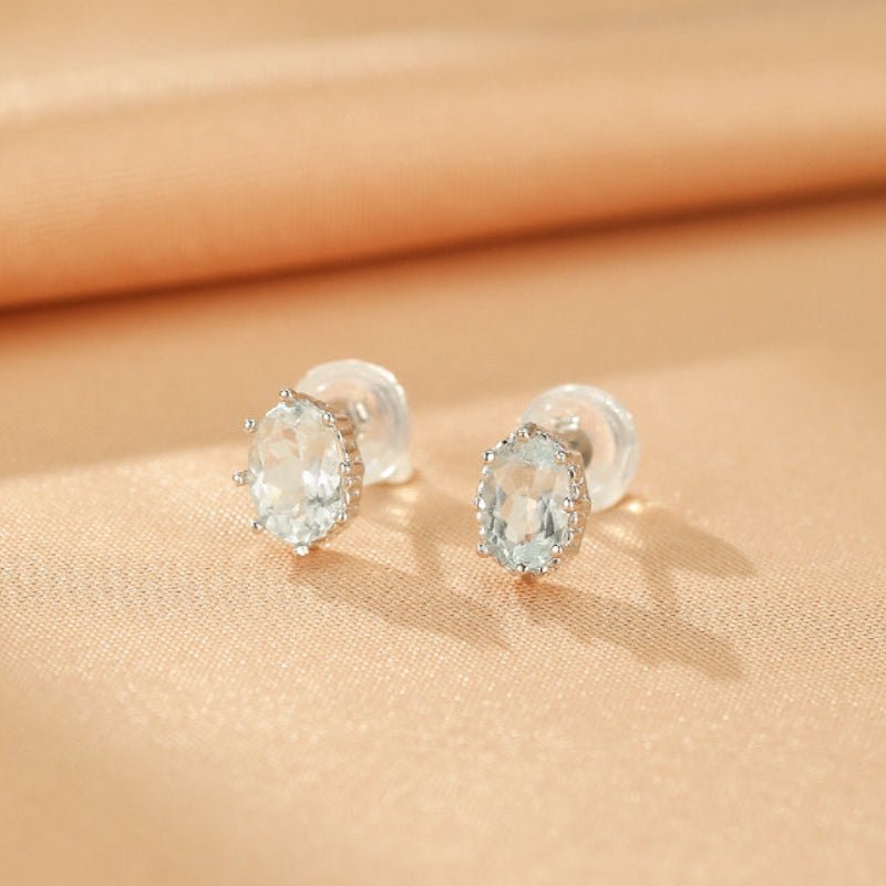 Boucles d'oreilles Aigue marine – offrir en cadeau - Biloria
