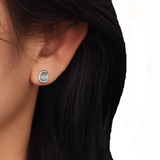Boucles d'oreilles Aigue marine S925 pour bureau - Biloria
