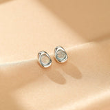 Boucles d'oreilles Aigue marine S925 pour bureau - Biloria