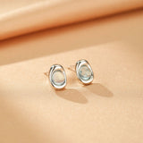 Boucles d'oreilles Aigue marine S925 pour bureau - Biloria